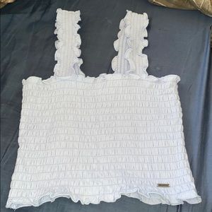 Light blue XS Hollister cropped Tank Top